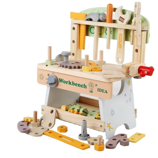 Children's Wooden Tool Kit – Toolbox Set, Enhances Hands-on Ability, DIY Gift for Kids