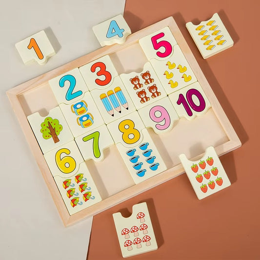 Early Education Wooden Grasp Board – Jigsaw Puzzle, Kindergarten Cognitive Matching, Kids' Learning Toy