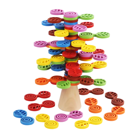 Wholesale Educational Creative Building Blocks – Tree Montessori Wooden Stacking Blocks Toys for Kids