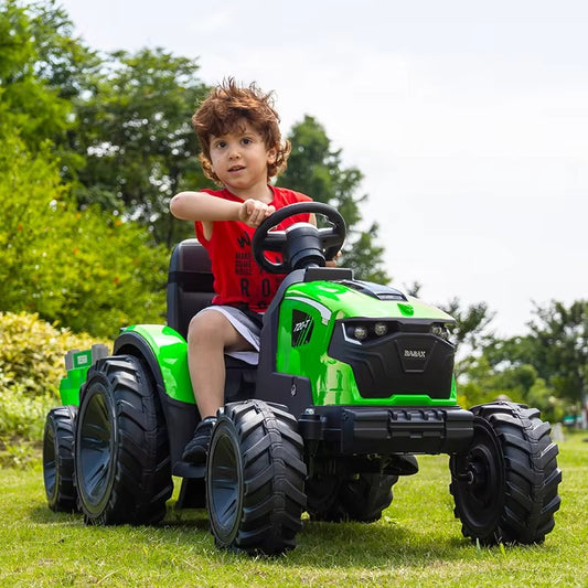 SX2068 Electric Tractor Ride – 2V-24V, Big Kids, Quality, Remote, MP3, ASTM Certified