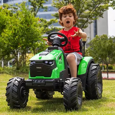 Hot Sale 24V Tractor Electric Ride-on Car – for Kids 3~8, Pedal Power, Two Motors, MP3, EVA Wheels, ASTM