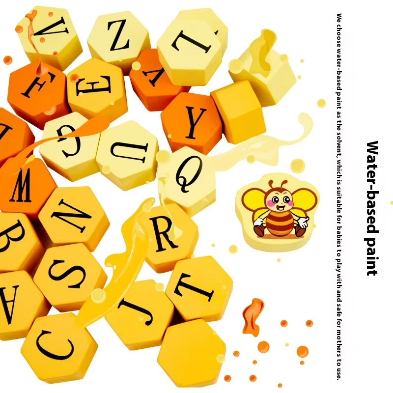 Fun Bees Wooden Stacking Toy – Educational, Parent-Child Interactive