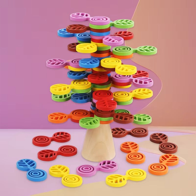 Wholesale Educational Creative Building Blocks – Tree Montessori Wooden Stacking Blocks Toys for Kids