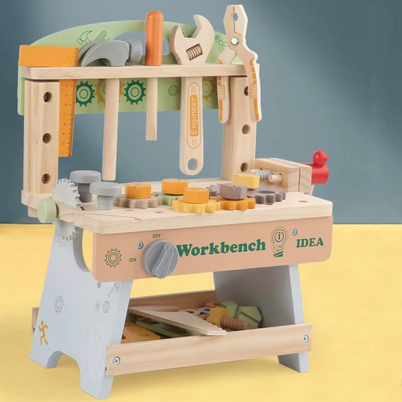 Children's Wooden Tool Kit – Toolbox Set, Enhances Hands-on Ability, DIY Gift for Kids