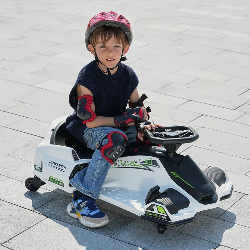 SX2218 Electric Children's Car – Toys for Kids/Babies, Battery-Powered, Plastic, Red/White/Blue Colors