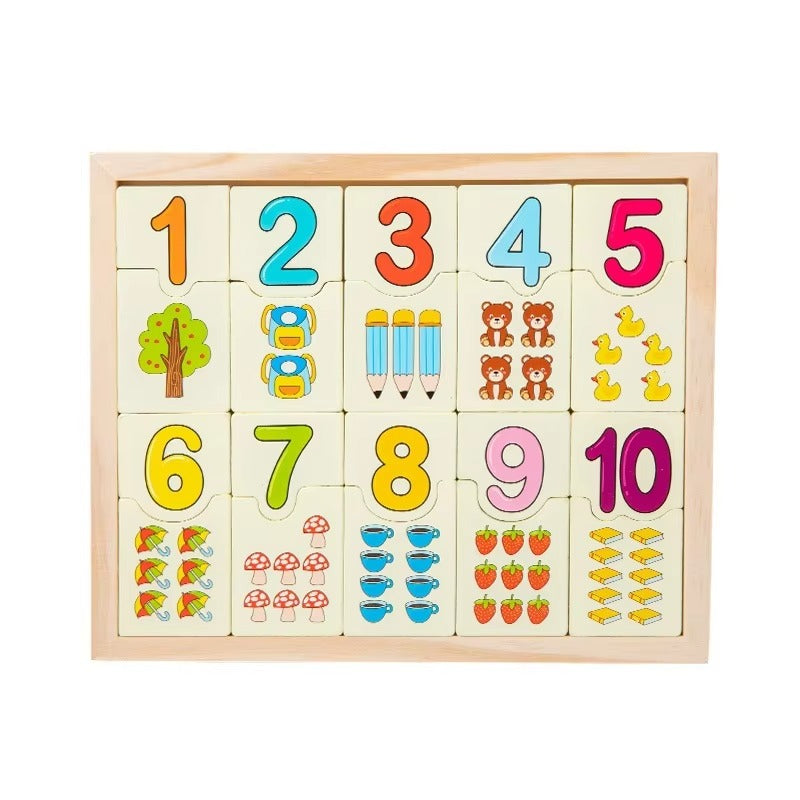 Early Education Wooden Grasp Board – Jigsaw Puzzle, Kindergarten Cognitive Matching, Kids' Learning Toy