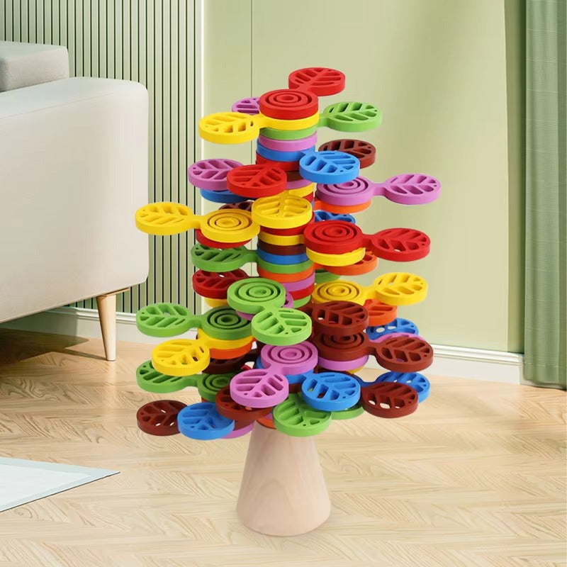 Wholesale Educational Creative Building Blocks – Tree Montessori Wooden Stacking Blocks Toys for Kids