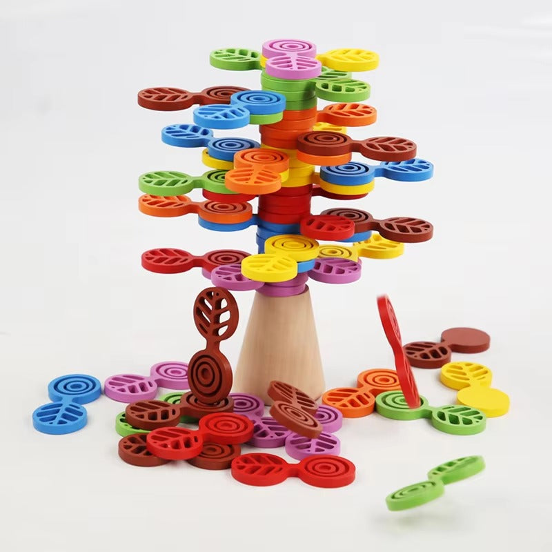Wholesale Educational Creative Building Blocks – Tree Montessori Wooden Stacking Blocks Toys for Kids