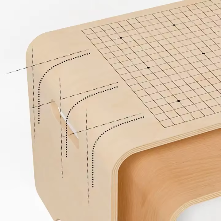New Children's Preschool Wooden Furniture Set – Multi-functional Chess Board Activity Table & Chair Set