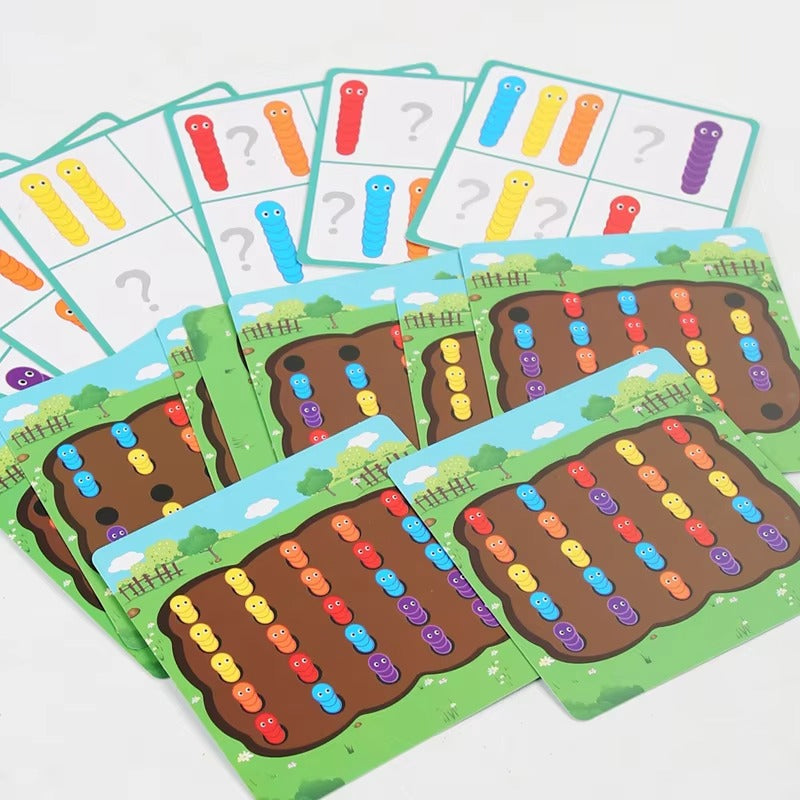 Wooden Insect Catching Game – Educational, Fine Motor Development, Color Matching, CPC CE, for Toddlers