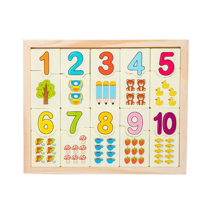 Early Education Wooden Grasp Board – Jigsaw Puzzle, Kindergarten Cognitive Matching, Kids' Learning Toy